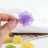 Rubber Acrylic Crochet Flower Patch Pattern Ornament Accessory 12pcs