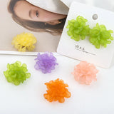 Rubber Acrylic Crochet Flower Patch Pattern Ornament Accessory 12pcs