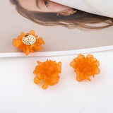 Rubber Acrylic Crochet Flower Patch Pattern Ornament Accessory 12pcs