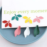 Leaf Shape Enamel Charms Oil Drop DIY Jewelry Findings