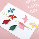 Leaf Shape Enamel Charms Oil Drop DIY Jewelry Findings