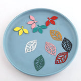 Leaf Shape Enamel Charms Oil Drop DIY Jewelry Findings