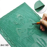 Rubber Block Stamp Carving Kit - PVC Rubber Board