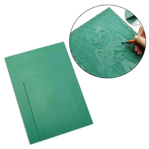 Rubber Block Stamp Carving Kit - PVC Rubber Board