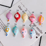 Colorful Alloy Hot Air Balloon Necklace Pendant 50pcs