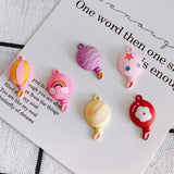 Colorful Alloy Hot Air Balloon Necklace Pendant 50pcs