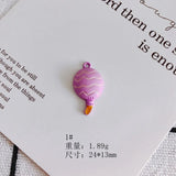 Colorful Alloy Hot Air Balloon Necklace Pendant 50pcs