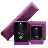 LED Light Jewelry Box for Proposal Engagement Wedding