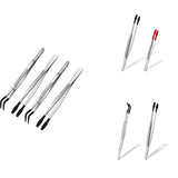 Rubber Tip Tweezers Set 12/15Cm Craft Laboratory Industrial Hobby Pliers