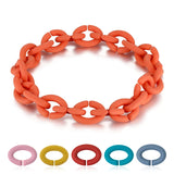 Rubber X Bracelets for Women Men Jewelry Original Charm Bracelet Gift