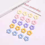 Rubber Milk Hollow Flower Beaded DIY Earrings Bracelet Necklace Material