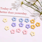 Rubber Milk Hollow Flower Beaded DIY Earrings Bracelet Necklace Material
