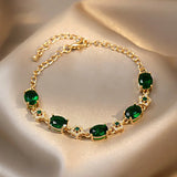 Ruby Emerald Bracelet Female Hand Jewelry