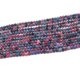 2.5mm Ruby/Sapphire Round Faceted Loose Beads for DIY Jewelry Making
