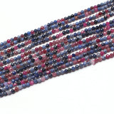 2.5mm Ruby/Sapphire Round Faceted Loose Beads for DIY Jewelry Making