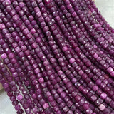 4mm Square Cube Natural Stone Beads for Jewelry Making