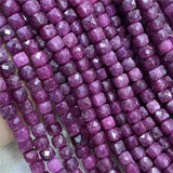 4mm Square Cube Natural Stone Beads for Jewelry Making
