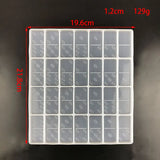 Rugby Shape Domino Uv Resin Silicone Mold DIY Epoxy Resin Push Card