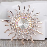Ruiday Sunflower Brooch Metal Scarf Wedding Gift
