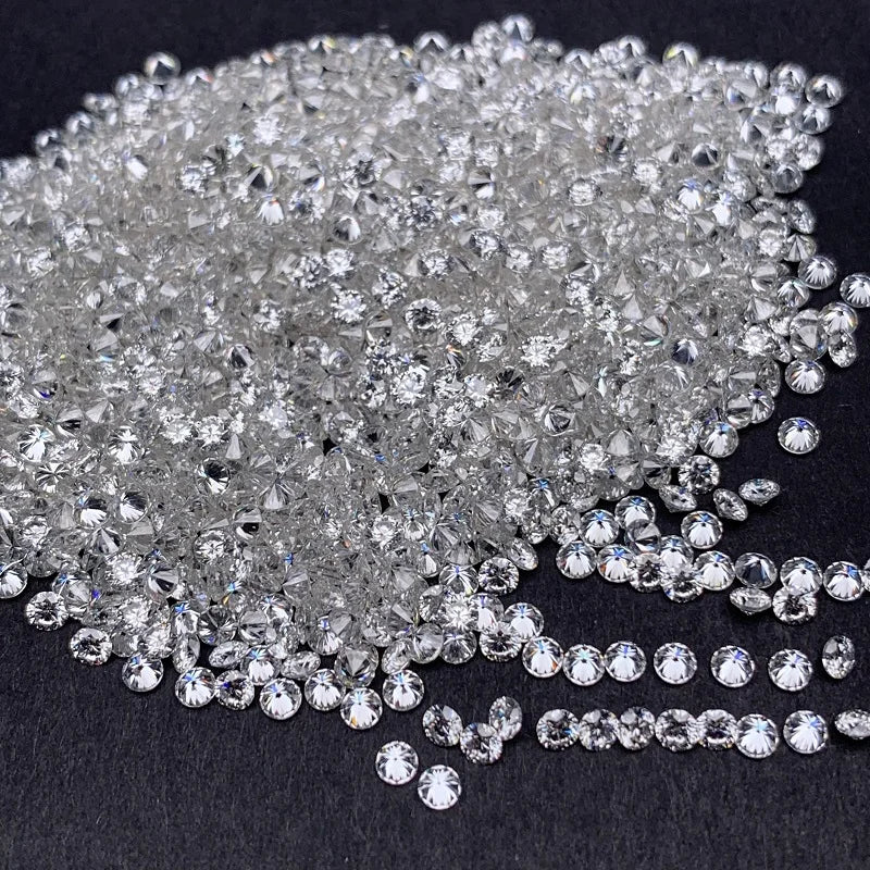 1CT Small Melee Moissanite Round Loose Stone Lab Grown Gemstone