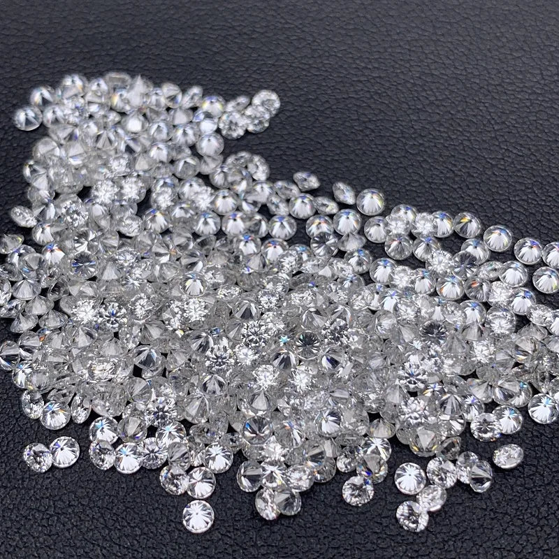 1CT Small Melee Moissanite Round Loose Stone Lab Grown Gemstone