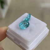 Ruif Oval Paraiba Loose Stone Round Lab Sapphire for Jewelry Making
