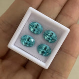 Ruif Oval Paraiba Loose Stone Round Lab Sapphire for Jewelry Making