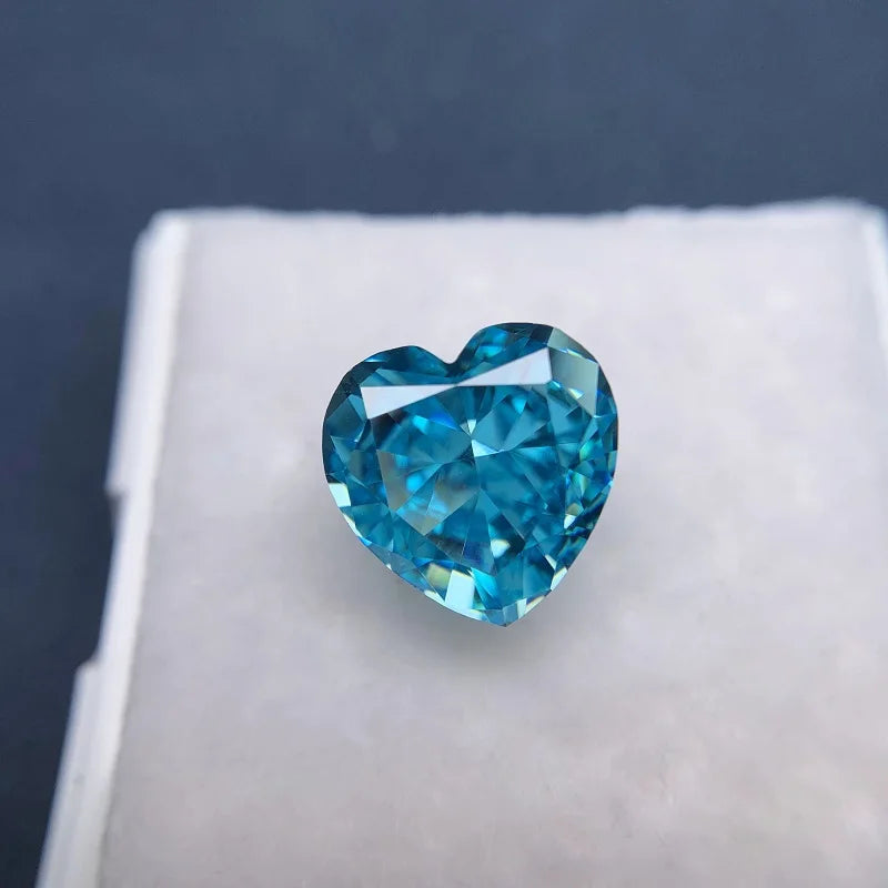 Ruif Heart Crushed Ice CZ High Carbon Lab Diamond CZ Gemstone