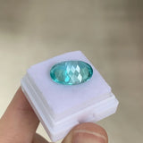 Lab Grown Paraiba Oval Shape Loose Gemstones for Jewelry Making