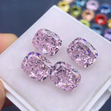 Ruif Hand Make Cushion Shape Crushed Ice Zirconia 8x10mm CZ Gemstone