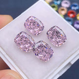 Ruif Hand Make Cushion Shape Crushed Ice Zirconia 8x10mm CZ Gemstone