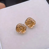 Ruif 8x9mm Crushed Ice CZ Gemstone for DIY Jewelry Making