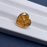 Heart Shape Orange Crushed Icu High Carbon Zirconia CZ Gemstone