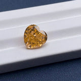 Heart Shape Orange Crushed Icu High Carbon Zirconia CZ Gemstone