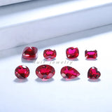 High Cushion Cut Pigeon Blood Lab Grown Ruby Loose Stone