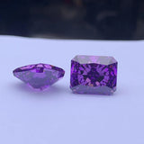 Purple Octangle Radiant Cut High Carbon Diamond Zirconia