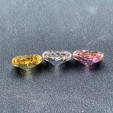 Ruif 11x15mm Crushed Ice CZ Gemstone for Jewerly Making