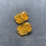 Ruif 11x15mm Crushed Ice CZ Gemstone for Jewerly Making