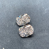 Ruif 11x15mm Crushed Ice CZ Gemstone for Jewerly Making