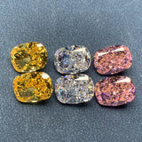 Ruif 11x15mm Crushed Ice CZ Gemstone for Jewerly Making