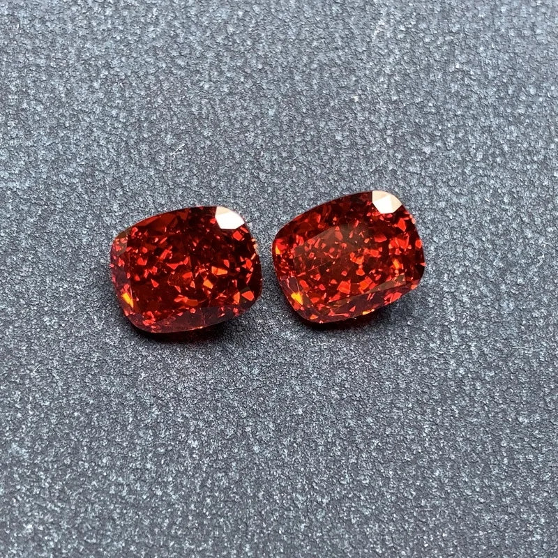 Ruif Cushion Shape CZ 8x10mm High Carbon Gemstone for Ring Jewelry Making