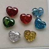 Ruif Happy Heart 10x12mm CZ Loose Stone Multicolor