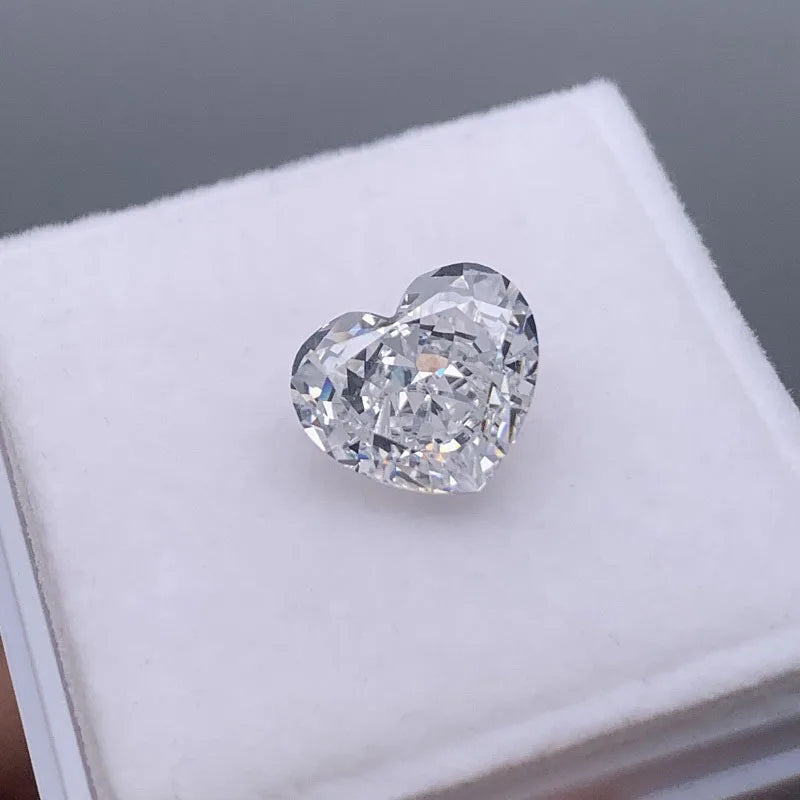 Ruif Happy Heart 10x12mm CZ Loose Stone Multicolor