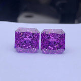Ruif Square CZ Gemstone Octangle Crushed Ice Cut 5A for Jewelry Making
