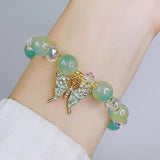 Ruifan 8mm Crystal Beaded Bracelets for Women YBR842