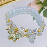 Ruifan 8mm Crystal Beaded Bracelets for Women YBR842