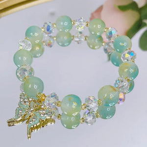 Ruifan 8mm Crystal Beaded Bracelets for Women YBR842