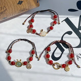 Ruifan Rabbit Red Agate Luck Bracelet