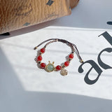 Ruifan Rabbit Red Agate Luck Bracelet