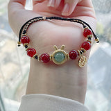 Ruifan Rabbit Red Agate Luck Bracelet
